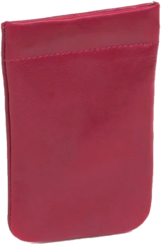 Schnappschlüsseltasche Schlüsselglocke LEAS in Echt-Leder, cherry